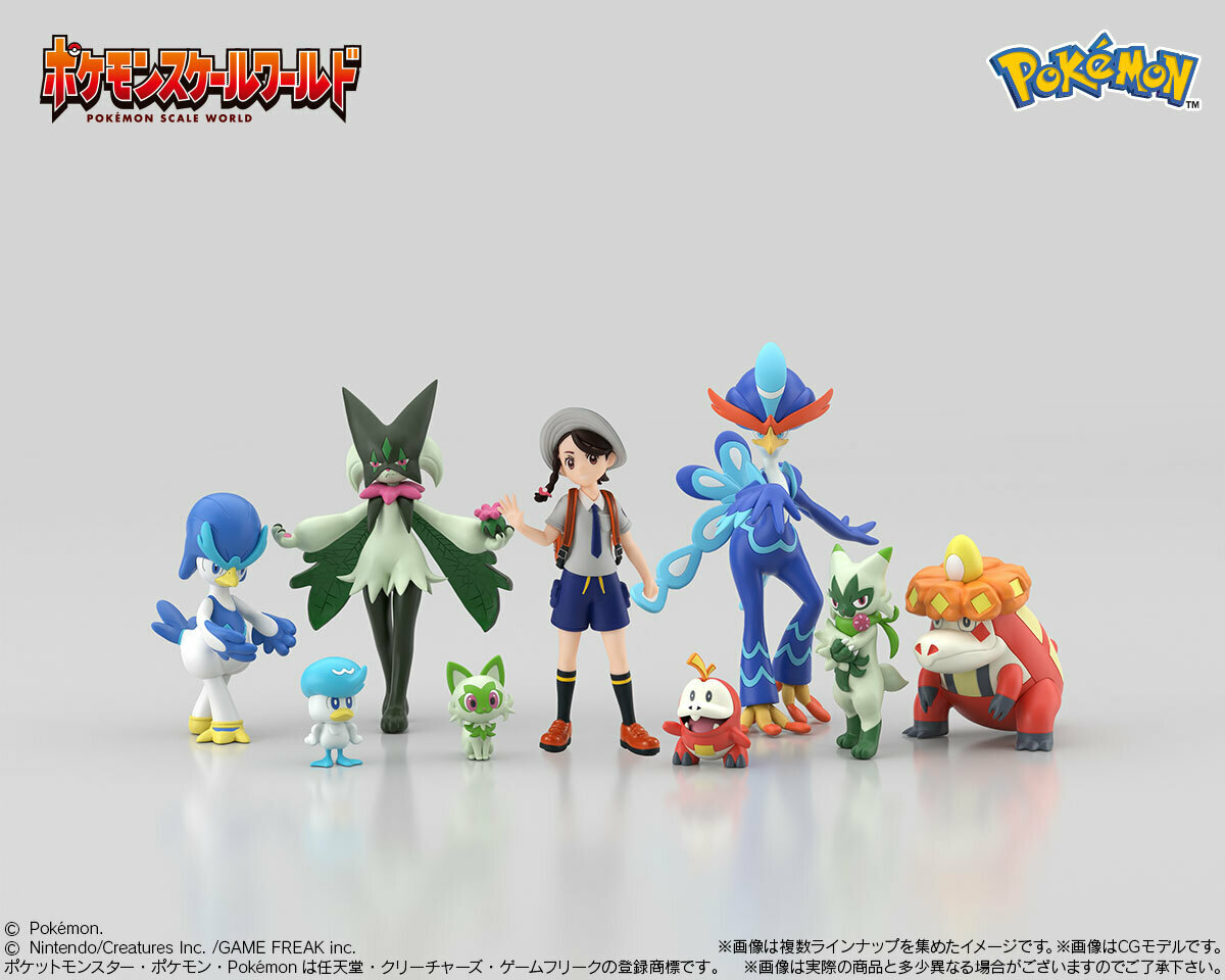 Bandai anuncia Pokémon de Paldea para a linha “Scale World”