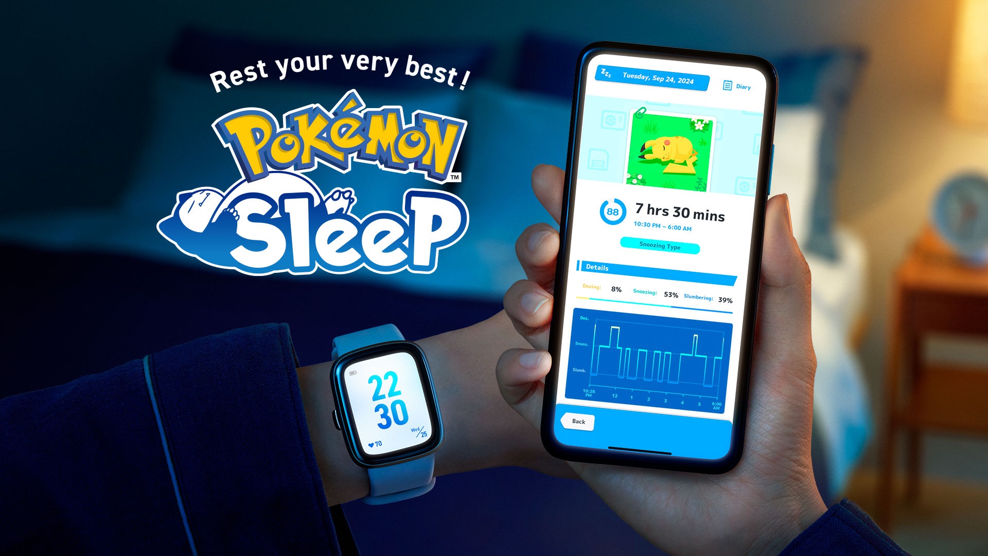 Pokémon Sleep agora é compatível com smartwatches